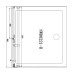 Душевая дверь Aquanet Beta NWD6221 90 L, прозрачное стекло