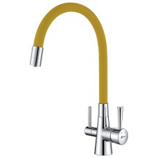 Смеситель для кухни Lemark Comfort LM3075C-Yellow
