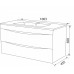 Тумба с раковиной Iddis 100 Cloud CLO10W1i95K белая