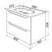 Тумба с раковиной Iddis 80 Edifice EDI80W0i95K белая
