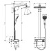 Душевая стойка Hansgrohe Raindance Select E 27288400