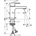 Смеситель для раковины Hansgrohe Vernis Shape 71568000
