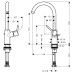 Смеситель для раковины Hansgrohe Talis 32084000