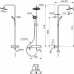 Душевая стойка Ideal Standard IdealRain BC750XG матовая