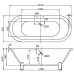 Акриловая ванна Belbagno 177,4х80,5