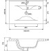 Раковина для мебели Iddis Wash Basin 60х46.5 0136000i28