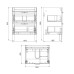 Тумба с раковиной Iddis Oxford 60.3 OXF60W0i95