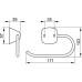 Держатель для туалетной бумаги Keuco City.2 02762 010000