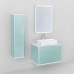 Зеркальный шкаф для ванной Jorno Pastel 60 бирюзовый бриз