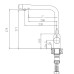 Смеситель для кухни Haiba HB70301 сталь