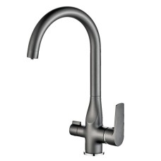 Смеситель для кухни Haiba HB76533-3 пепельный
