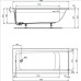 Акриловая ванна Ideal Standard Connect Air 170х75 E106401 на ножках