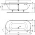 Акриловая ванна Ideal Standard Connect Air 180х80 на ножках