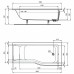 Акриловая ванна Ideal Standard Connect Air 169.5х69.5 на ножках