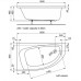 Акриловая ванна Ideal Standard Playa 160х90 левая