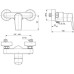 Смеситель для душа Ideal Standard Tesi A6581AA