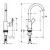 Смеситель для раковины Hansgrohe Rebris 72576670