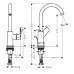 Смеситель для раковины Hansgrohe Rebris 72536000