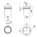 Стакан Inda One A2410ADR03