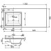 Раковина для мебели Aquanet Даллас 130 левая