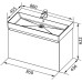 Тумба под раковину Aquanet Нью-Йорк 85 шпон орех