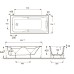 Акриловая ванна Jacob Delafon Odeon Up 170х75 на каркасе