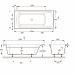 Акриловая ванна Jacob Delafon Ove 180х80 на каркасе