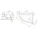 Акриловая ванна Jacob Delafon Micromega Duo 150x100 на каркасе
