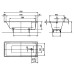 Стальная ванна Kaldewei Puro 691 Easy Clean 170х80 на ножках