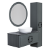 Зеркало для ванной La Fenice Terra grigio 80 FNC-02-TER-G-80