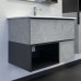 Тумба с раковиной Comforty Франкфурт 75 00-00011080 бетон светлый