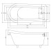Акриловая ванна Cerutti Vito 170х74 на ножках
