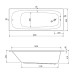 Акриловая ванна Cezares Eco 180х80 на ножках