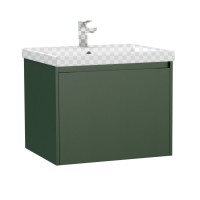 Тумба под раковину Cersanit Grande 60 зеленая