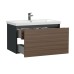 Тумба под раковину Cersanit Grande 80 черный орех