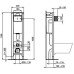 Инсталляция для унитаза Ideal Standard Prosys Eco Frame M E233267 с кнопкой R0117AA хром