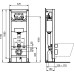 Инсталляция для унитаза Ideal Standard Prosys Frame 120 M R020467 с кнопкой R0116AC белый