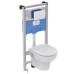 Инсталляция для унитаза Ideal Standard Prosys Frame 120 M R020467 с кнопкой R0119AC матовый белый