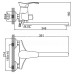 Смеситель для ванны Ledeme L2202B-01
