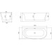 Акриловая ванна Belbagno 150х78 BB410-1500-780-L