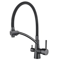 Смеситель для кухни Ledeme L4855U-12 графит