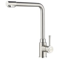 Смеситель для кухни Ledeme L74155-3 сталь