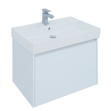 Тумба под раковину Aquanet Nova Lite 75 1 ящик, белый глянец