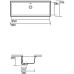 Раковина Kerasan Lavabi arredo 90х34 023001