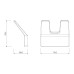 Крючок Lemark Smooth Line 9716006 графит
