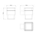 Держатель зубных щеток Lemark Smooth Line 9736015 графит