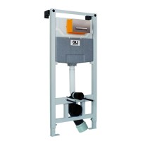 Инсталляция для унитаза Oli 152972 с кнопкой 139180 матовый хром