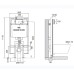 Инсталляция для унитаза Oli 601803 с кнопкой 139180 матовый хром
