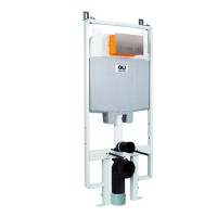 Инсталляция для унитаза Oli 601803 с кнопкой 148302 хром матовый