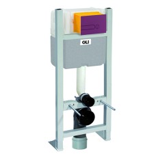 Инсталляция для унитаза Oli 014091 с кнопкой 670003 пурпурный